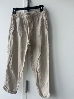 Old Navy Women’s Light Beige Drawstring Cotton Chinos